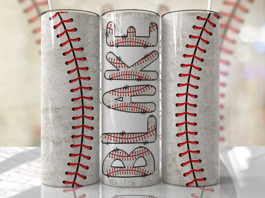 Personalized Baseball Tumbler