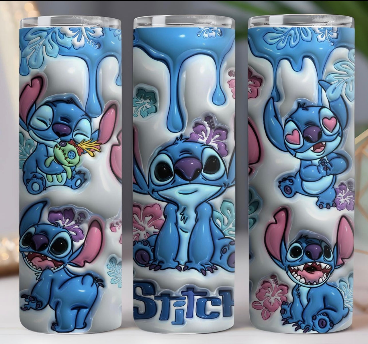 Stitch puff tumbler