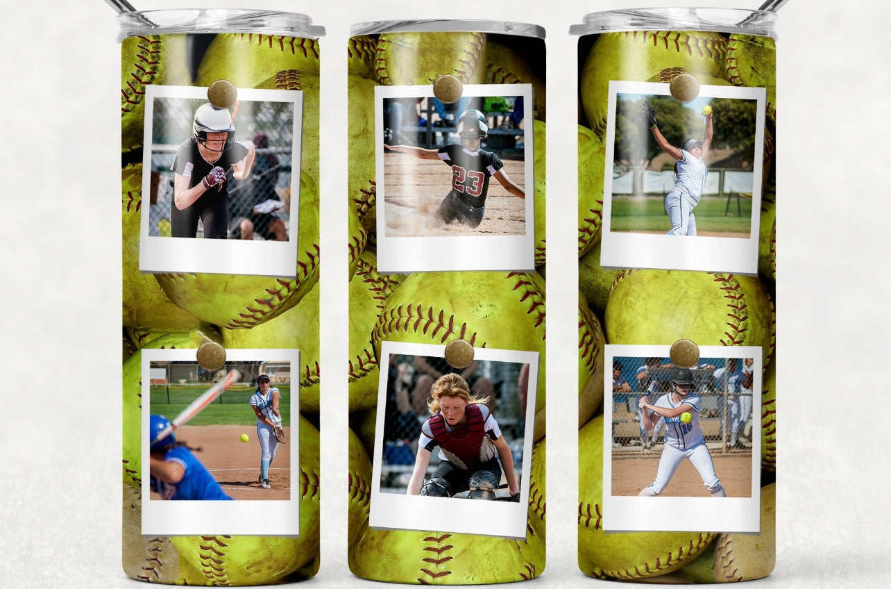 Photo Softball Tumbler