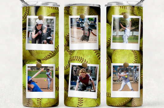 Photo Softball Tumbler