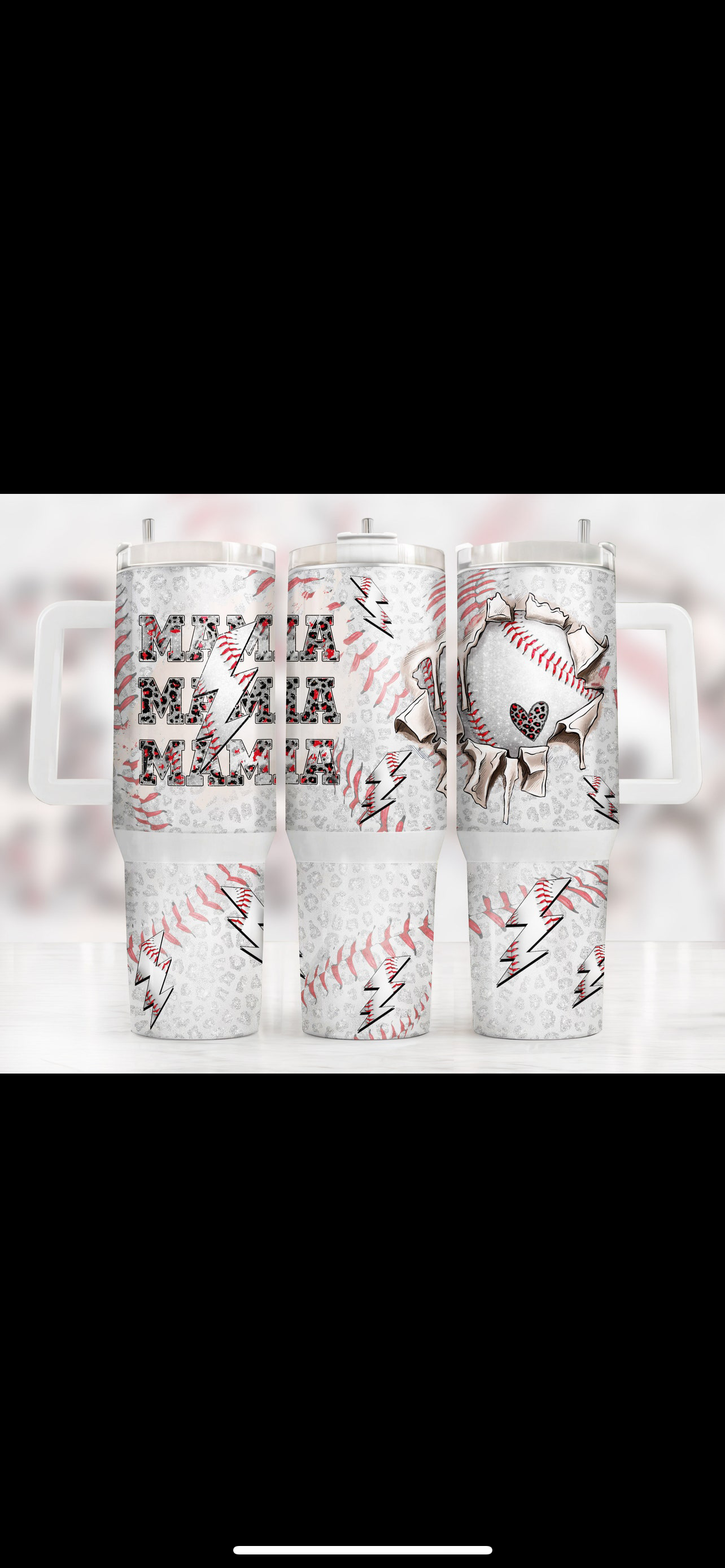 Mama 40oz Baseball tumbler