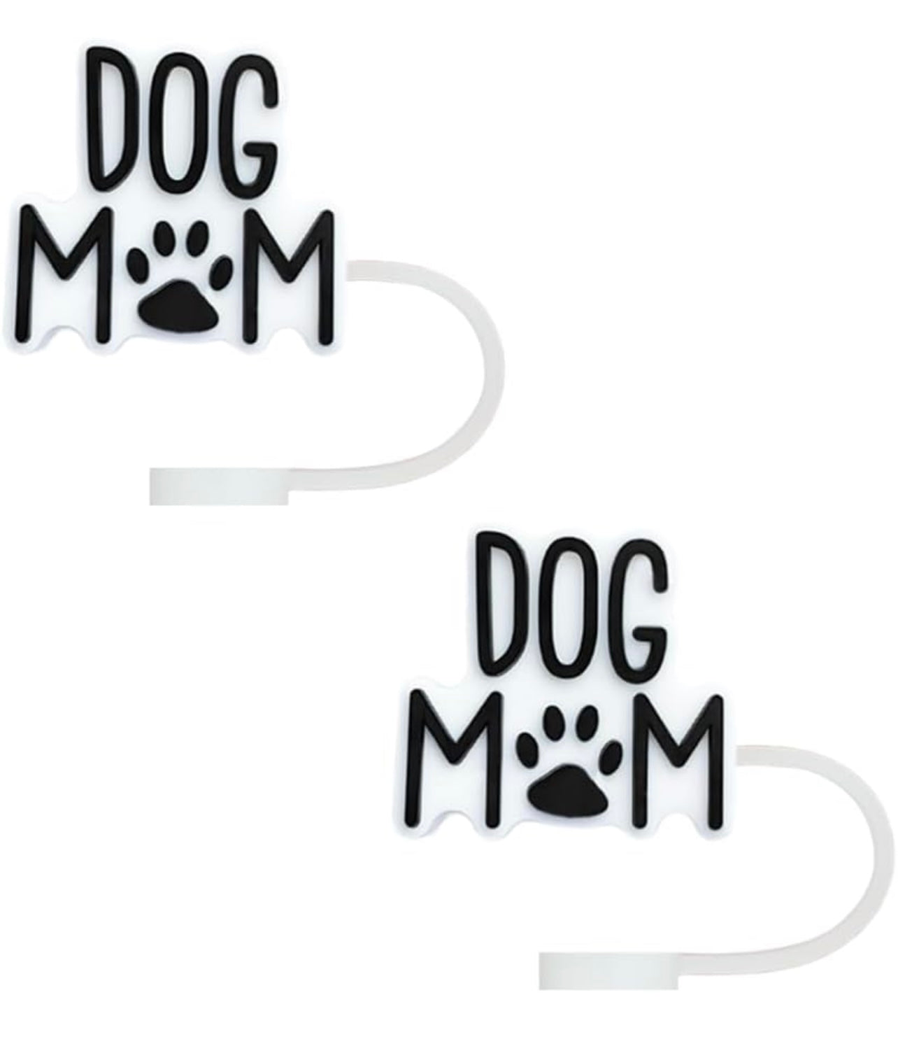 Dog Mom Straw topper