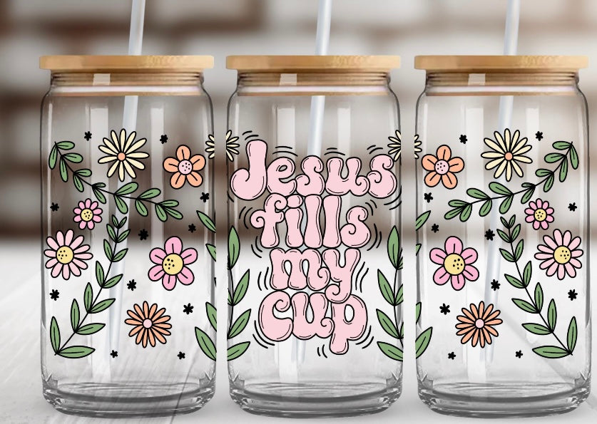 Jesus fills my cup with flowers