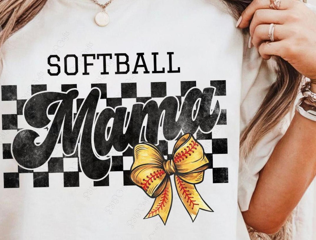 Softball MAMA w/bow