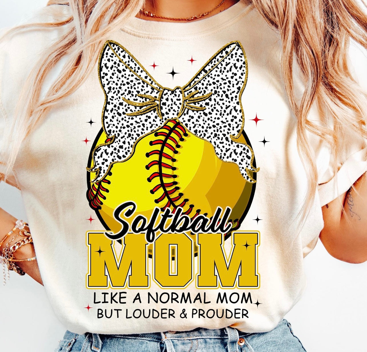 Softball mom -like a normal mom but louder and prouder shirt