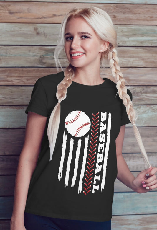 Baseball Flag -tshirt